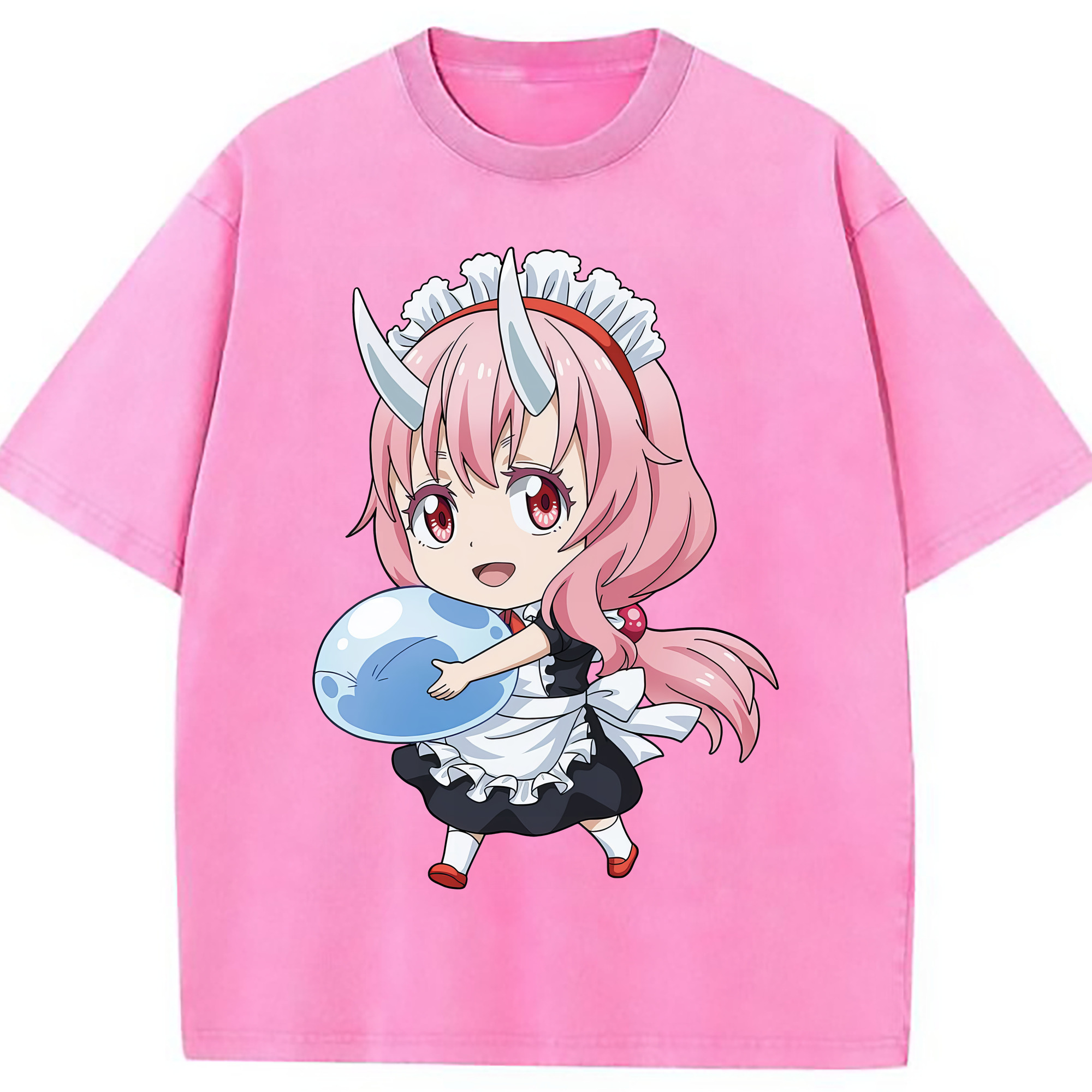（画像用） 転スラ Regarding Reincarnated to Slime 綿100% ヴィンテージ風 半袖Tシャツ（フロントプリント）